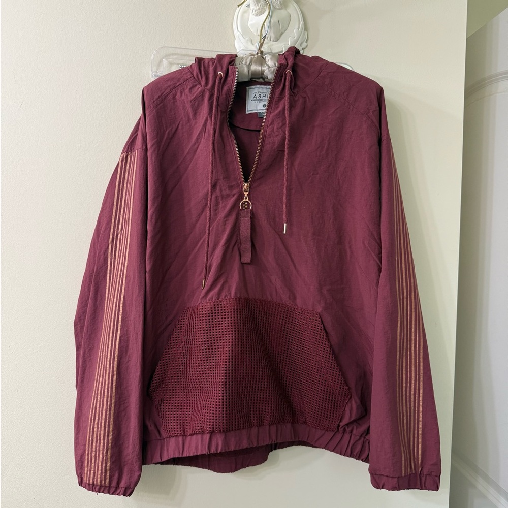 Ashley by 26 International Burgundy Pullover Jacket